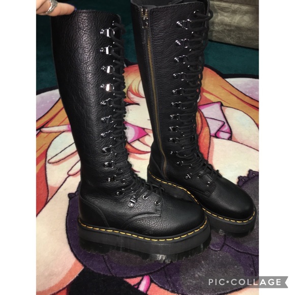 Dr. Martens | Shoes | B6 Dr Martens Max Hardware Knee High Platform Boots |  Poshmark